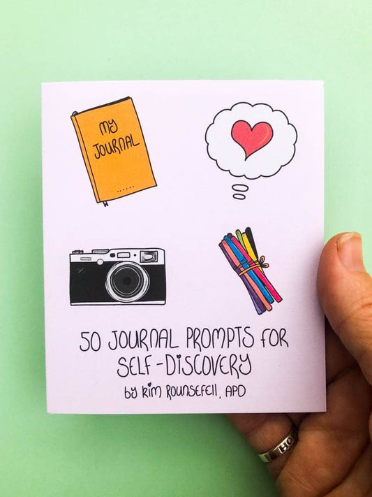 50 Journal Prompts for Self Discovery: Foldout Guide
