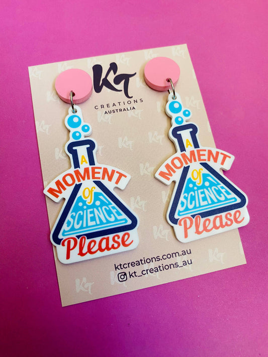 A Moment of Science Please - Earrings